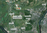 карта с расположением новостройки анкудиновский парк в Н.Новгороде